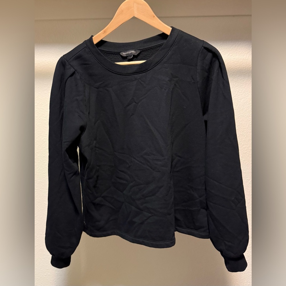 Banana Republic Puff-Sleeve Sweatshirt Women’s